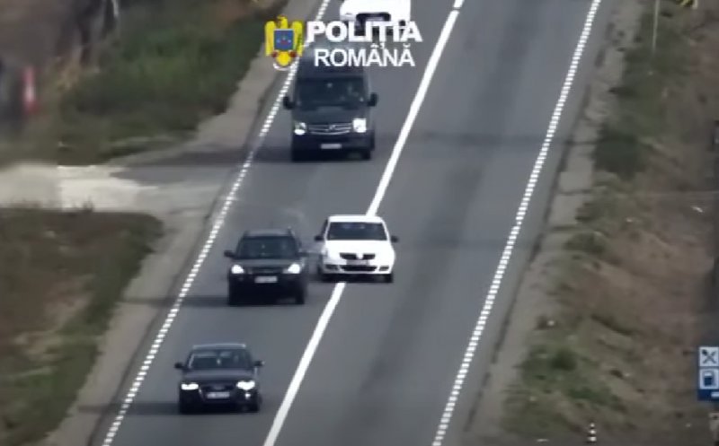 Șoferi „vânați” cu drona pe drumul Cluj – Oradea. Ce abateri grave au descoperit polițiștii în trafic