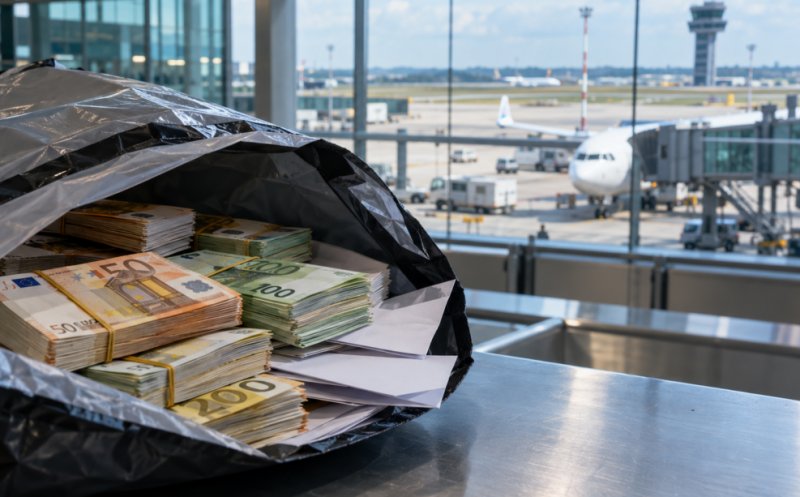700.000 de euro confiscați la Aeroportul Otopeni s-au "transformat" în coli de hârtie / Anchetă la Autoritatea Vamală