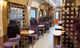 Așa arată noul vagon Bar-Bistro modernizat de Remarul 16 Februarie Cluj-Napoca